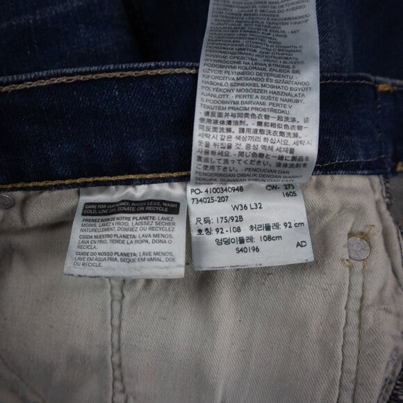 Levi's 541 Relaxed Casual Thrashed Jeans 36x32 - Picture 7 of 8